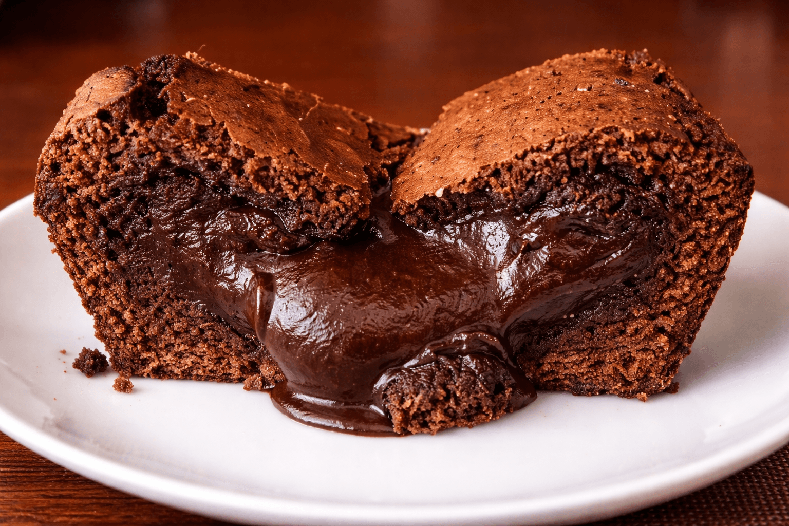 Un dessert dressé avec des fraises, du chocolat et de la crème.